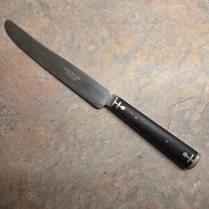 Vintage AMERICAN CUTLERY CO Inlaid Wood Handle Knife Stainless Steel